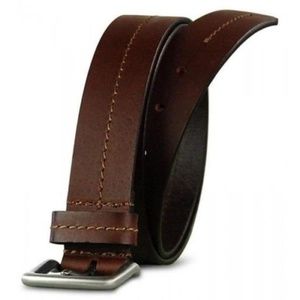 New Men Danbury Top Grain Solid Leather Belt Brown